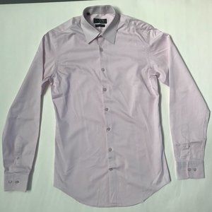 pink button down shirt